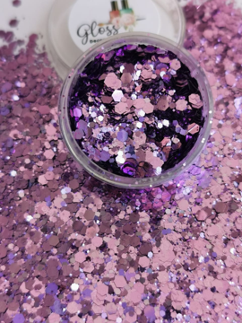 Colita de sirena lila