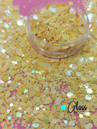 Colita de sirena amarilla