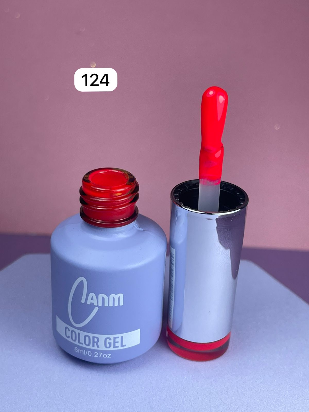 Esmalte canm 124 rojo pasión