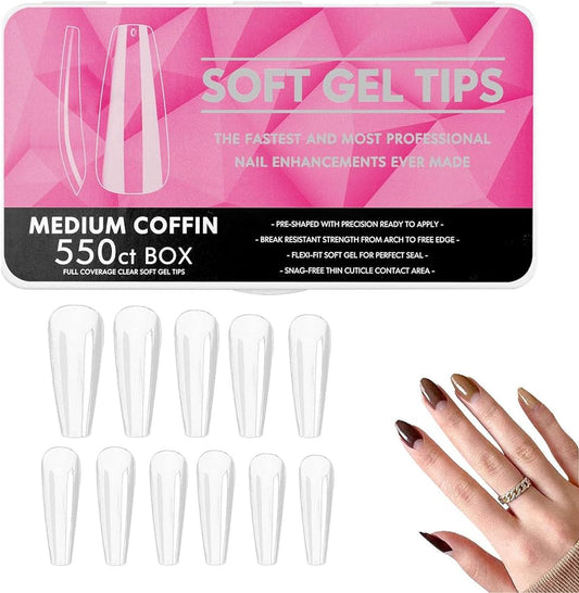 Soft Gel Tip x 500 Coffin