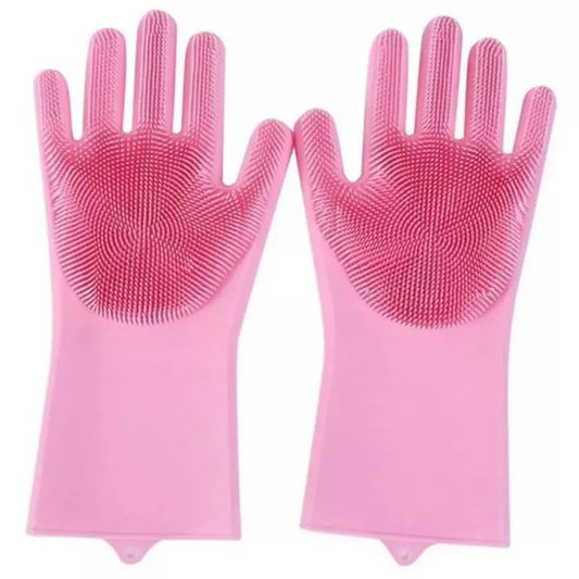 Guantes de silicona para masajes